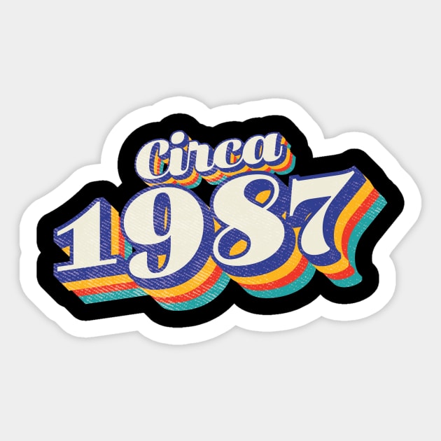 1987 Birthday! Sticker by Vin Zzep